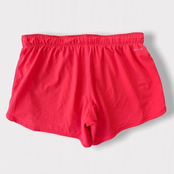 Nike Dri Fit Phantom Dual Running Shorts Fold Over Waist Orange Sz S - Picture 5 of 12